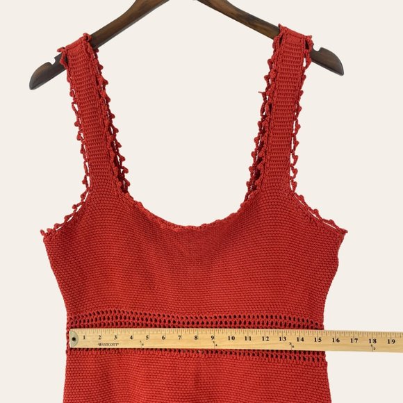 REBECCA TAYLOR Orange Crochet Dress - Picture 8 of 10